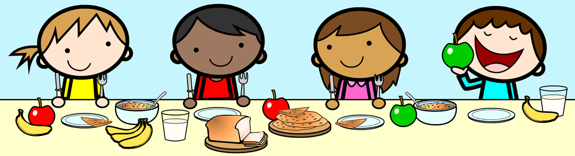 Little Darlings Nursery children eating healthy food